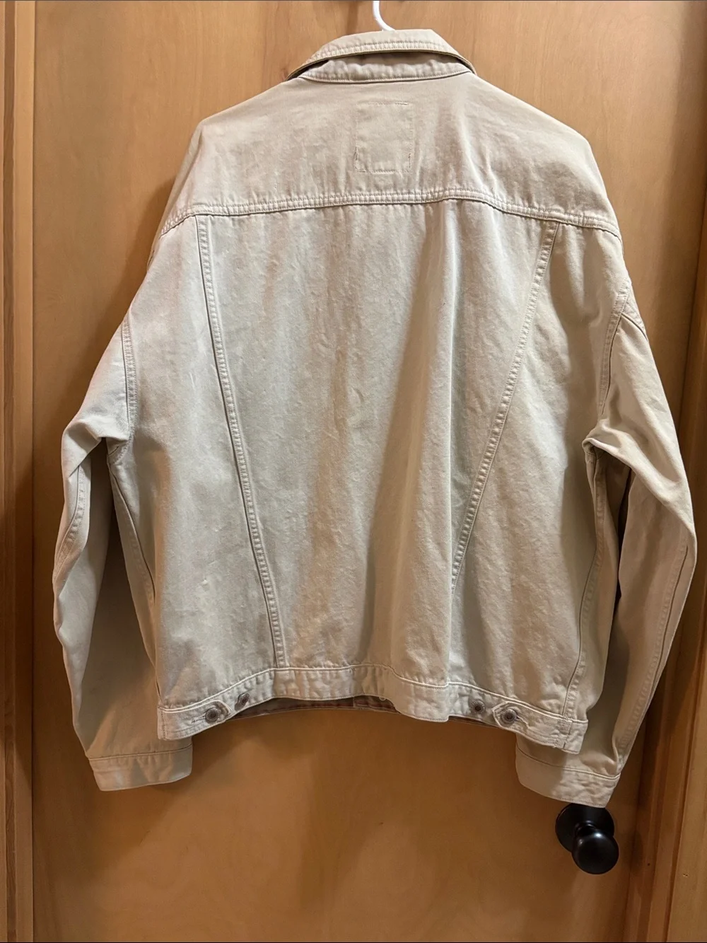Vintage Banana Republic - Men's Tan Cotton Denim Relaxed Jacket Size XL